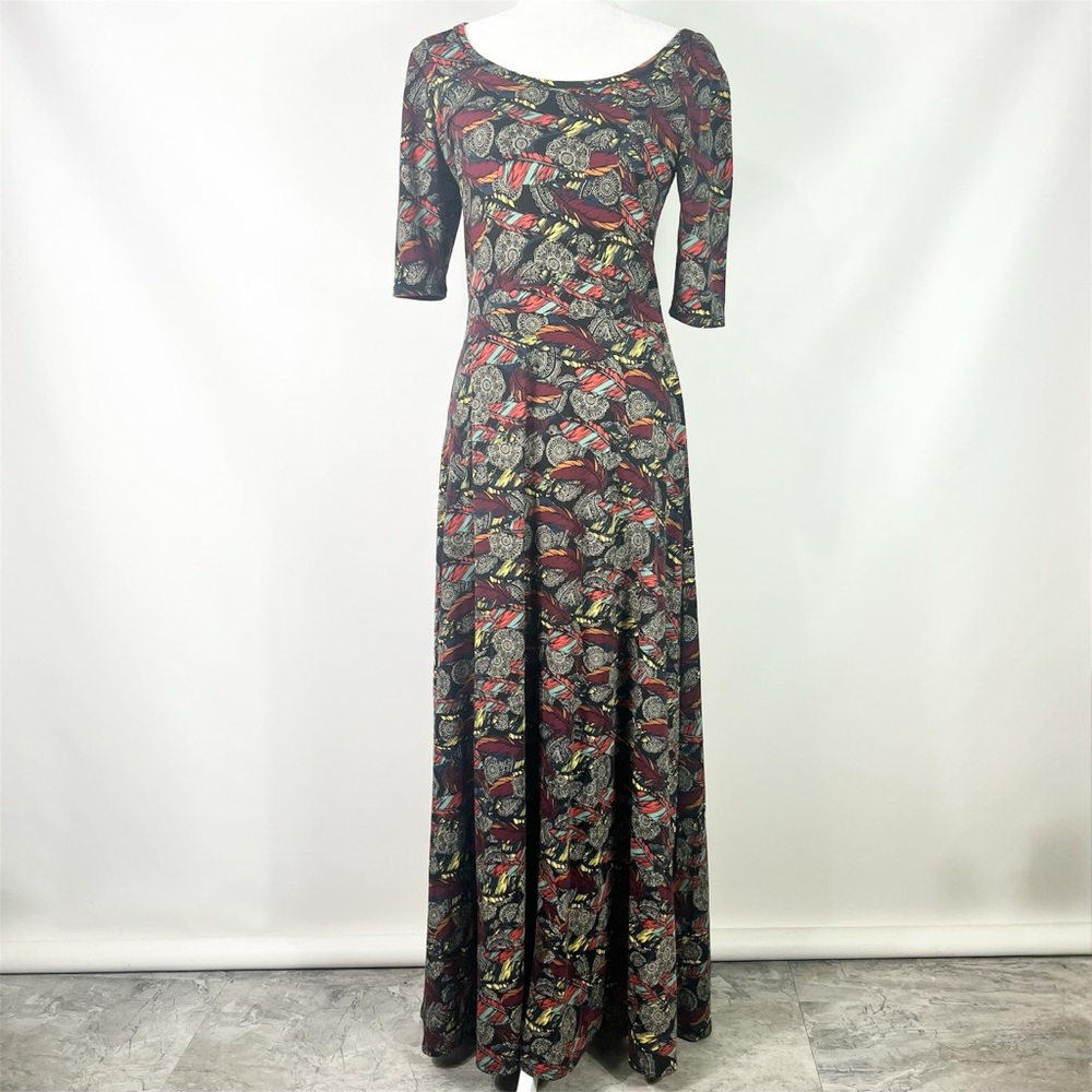 Lularoe Feather Maxi Dress Size Medium